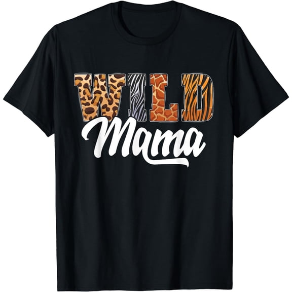 Wild Mama Zoo Born Wild Birthday Safari Jungle T-Shirt
