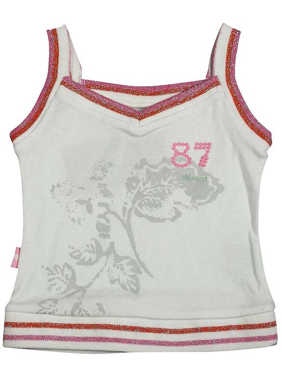 Toddler Girls' Tank Tops Stylish Comfort for Everyday Wear 7673-4T (WHITE)