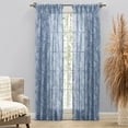 thumbnail image 1 of Wild Meadows Pinch Pleat w/Back Tabs Pair 50x63 Blue, 1 of 5