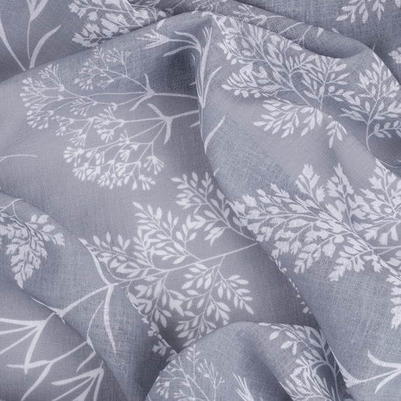 Wild Meadows Pinch Pleat w/Back Tabs Pair 50x84 Grey