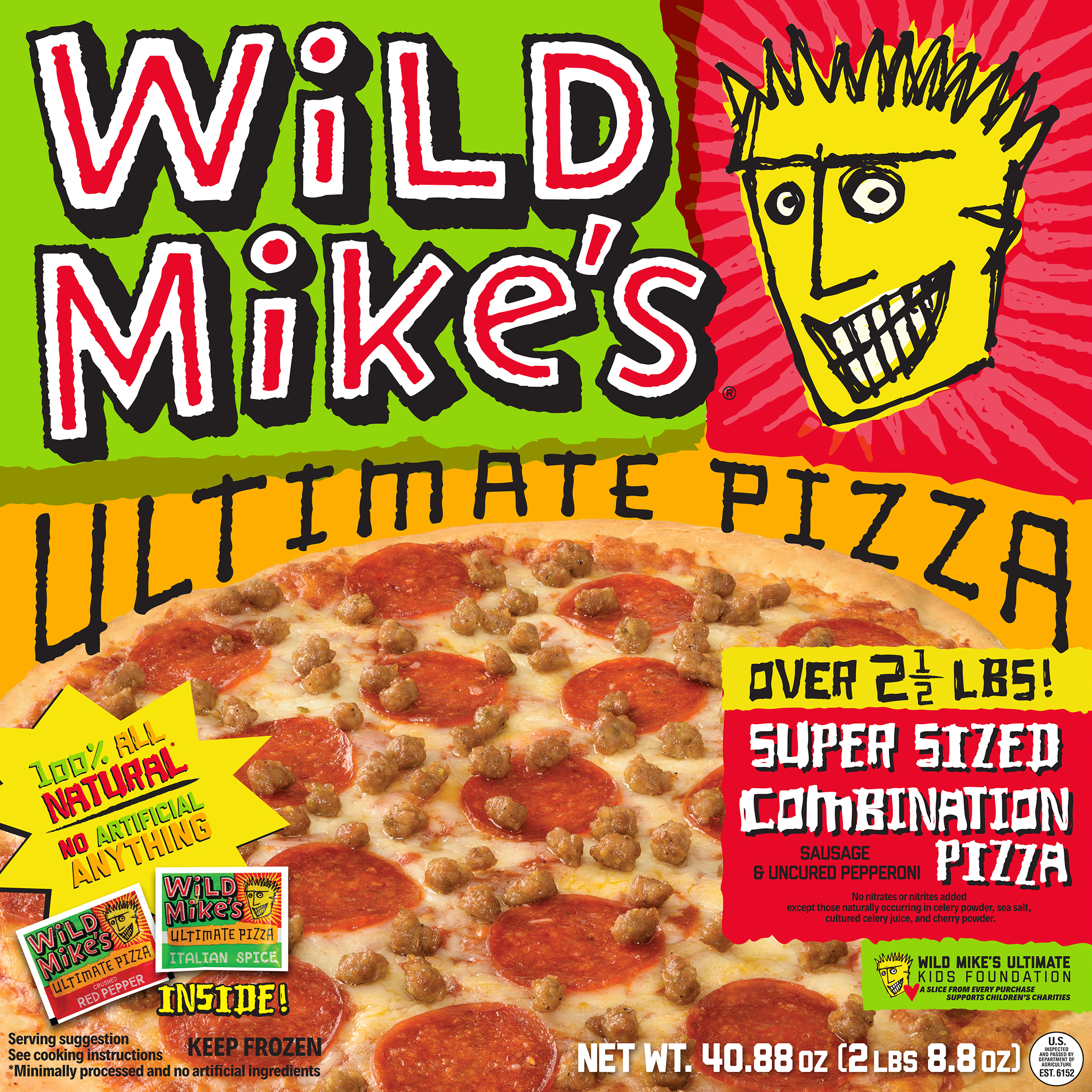 Wild Mike's Ultimate Pizza Super Sized Combination (Frozen) Marinara