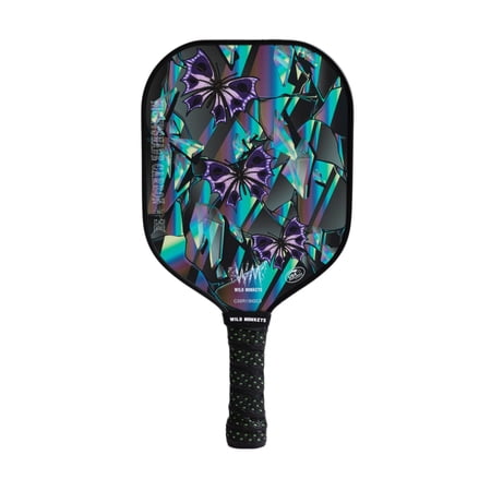 Wild Monkeys "Nightshade Carbon 3K" Wide Body Midweight Carbon Fiber Pickleball Paddle