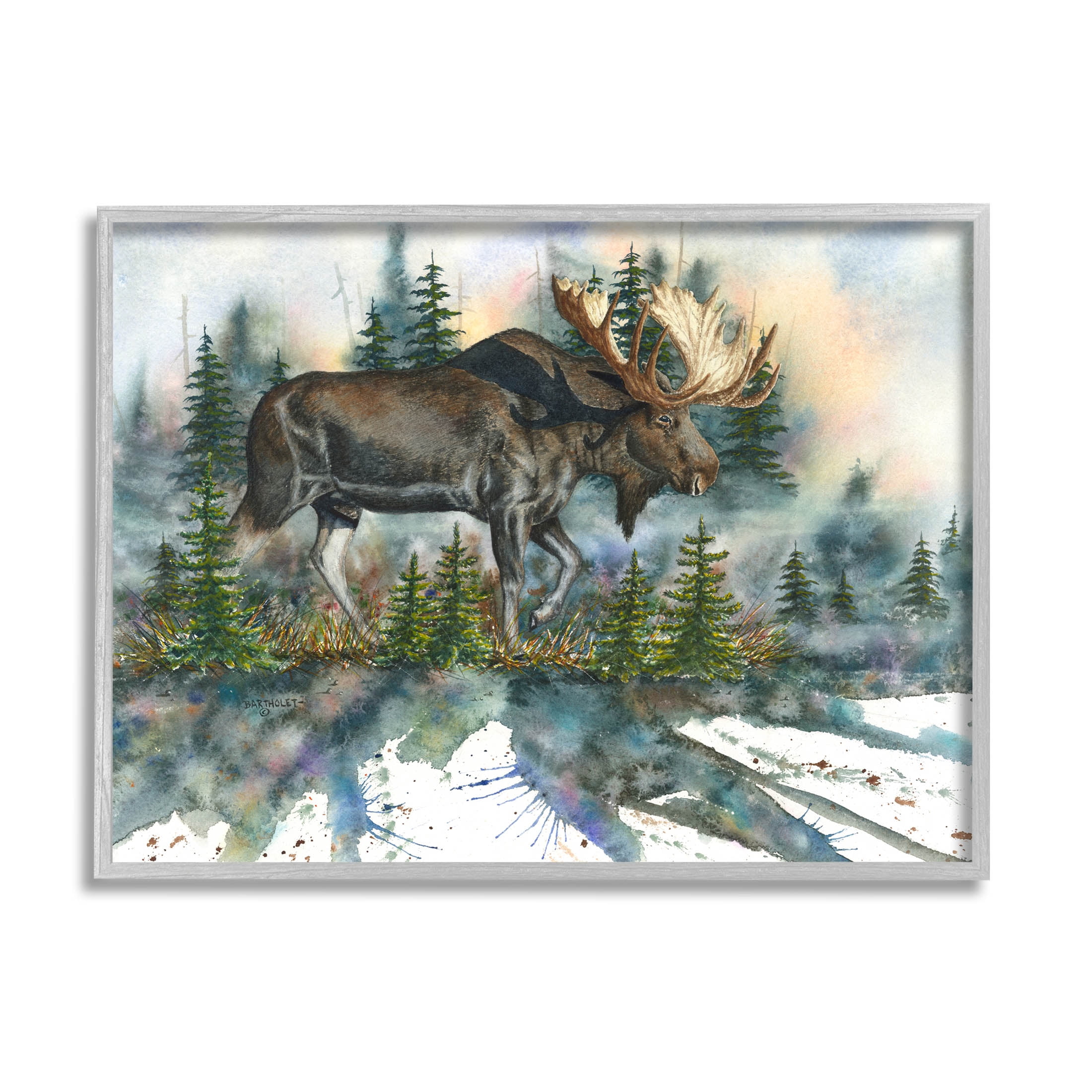 Moose Wildlife Animal - Diamond Painting 