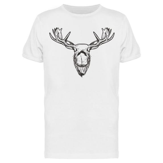 Wild Moose Head T-Shirt Men -Image by Shutterstock, Male Medium