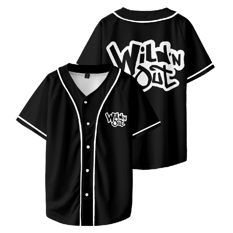 wild n out jersey dress Wild N Out Baseball Uniform Hip Hop Short Sleeve Casual Fashion Baseball  Clothes