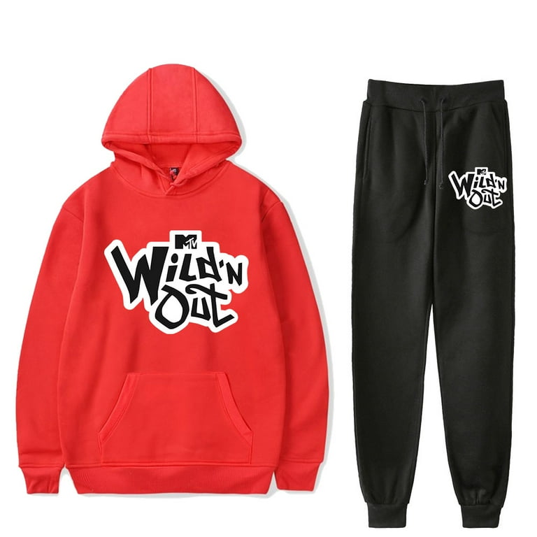 Wild N Out Logo Merch Tv Series Hooded Two Piece Set Sweatshirt Men Women s Set Fans Pullover Walmart