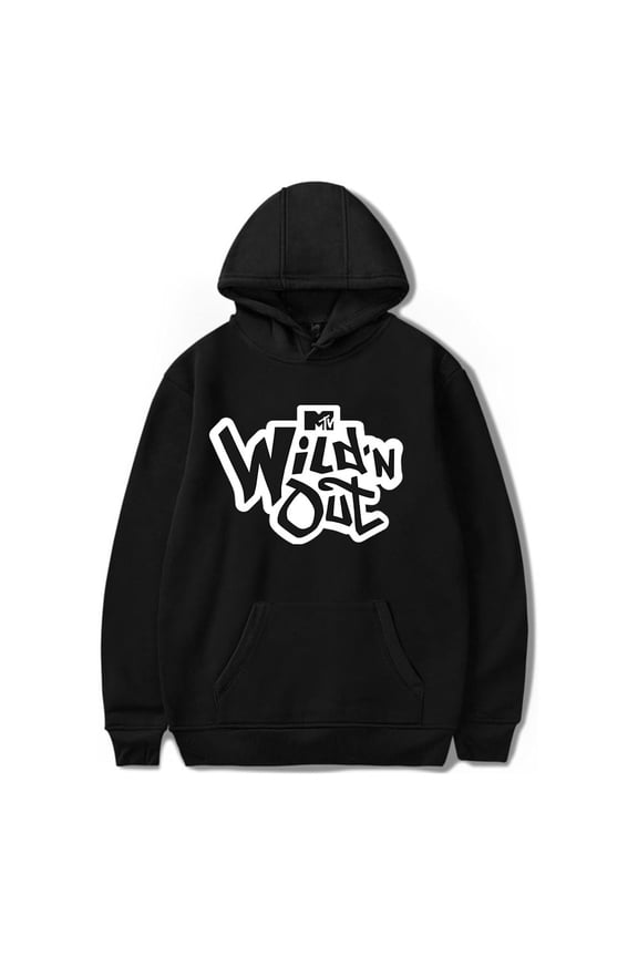 Wild 'N Out Official Logo Merch Unisex Cotton-Blend Casual Long Sleeve Pullover Hoodie