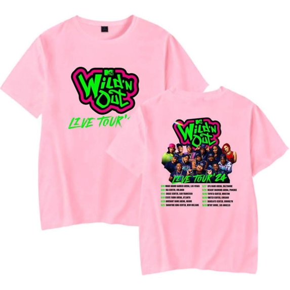 Wild 'N Out T-shirt Trendy Casual Neutral Summer Short-sleeved Cool Print Logo Street Top