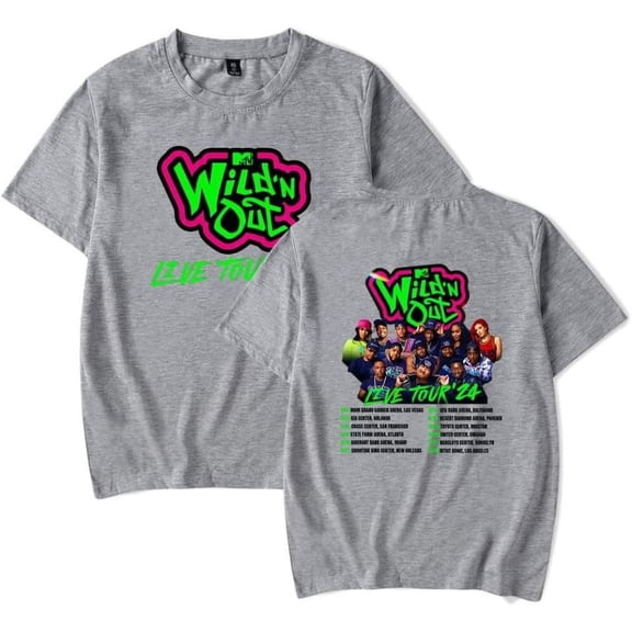 Wild 'N Out T-shirt Trendy Casual Neutral Summer Short-sleeved Cool Print Logo Street Top