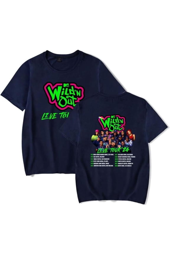 Wild 'N Out T-shirt Trendy Casual Neutral Summer Short-sleeved Cool Print Logo Street Top