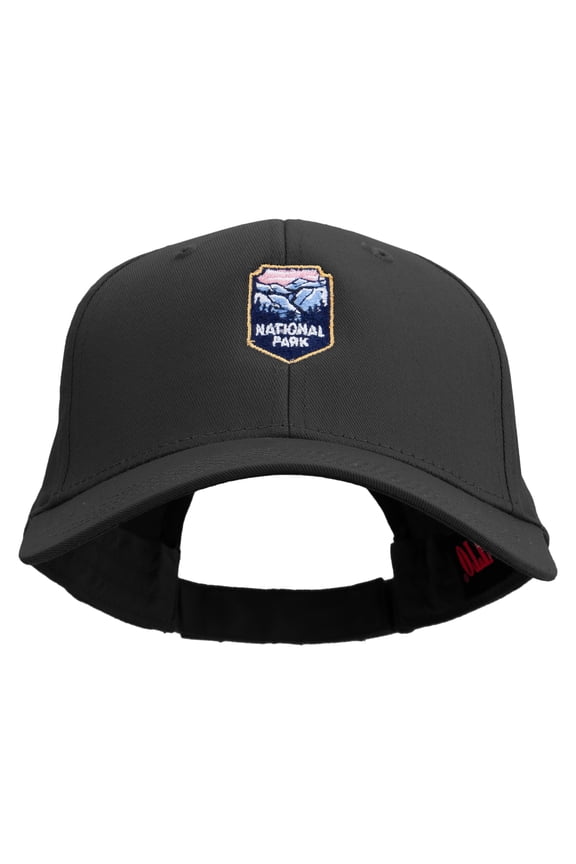 Wild National Landmark Logo Embroidered Low Profile Cap - Black OSFM