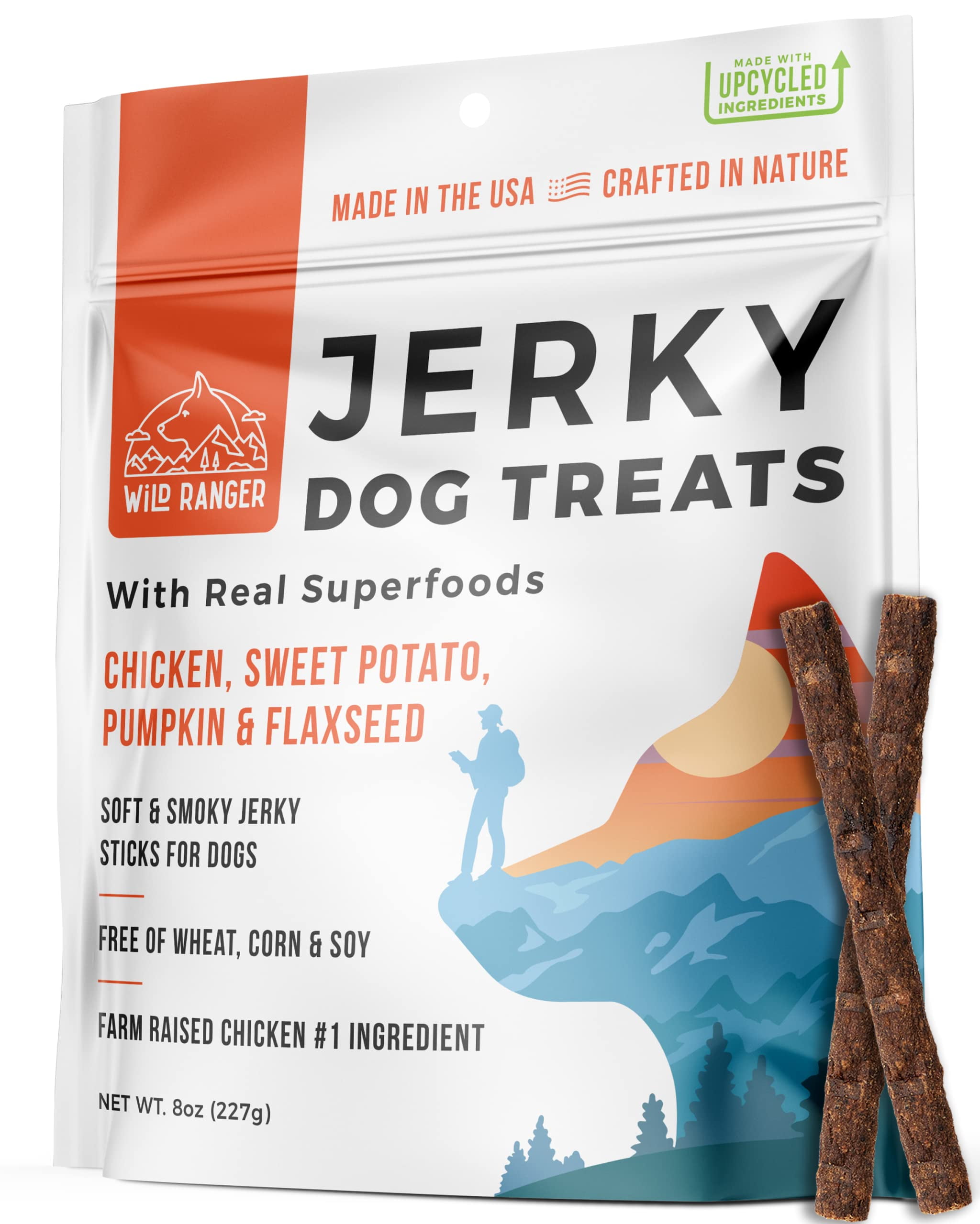 Wild Nature Chicken Jerky STF9 for Dogs Sticks Made USA Only