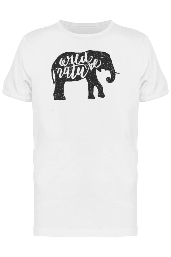 Wild Nature Elephant T-Shirt Men -Image by Shutterstock, Male Small