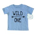 thumbnail image 1 of Wild ONE - wallsparks cute & funny Brand cool boho 1st Birthday Shirt Age 1 One year old - Soft Infant Shirt, 1 of 3