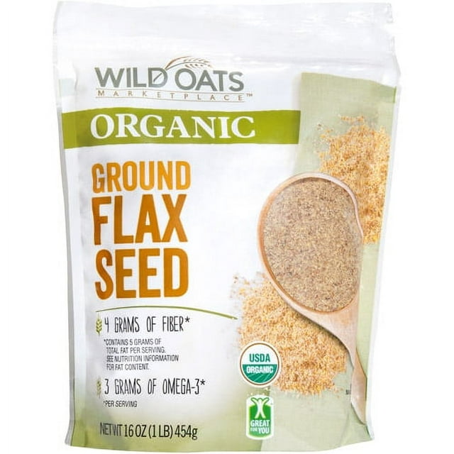Wild Oats Marketplace Organic Ground Flax Seed, 16 oz