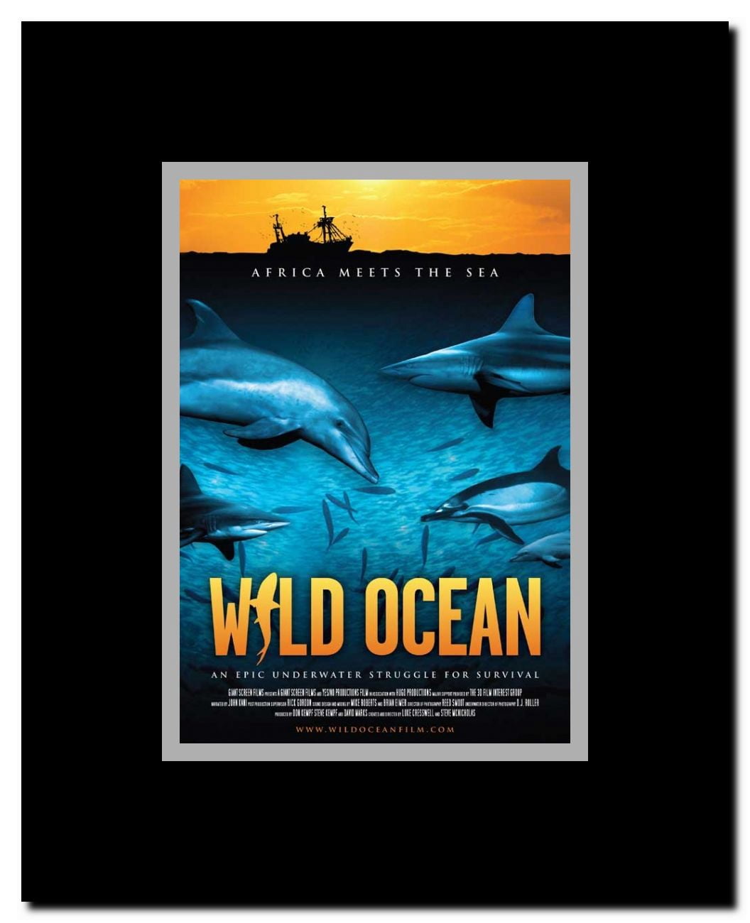 Wild Ocean 3D Framed Movie Poster