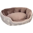 thumbnail image 1 of Wild Olive Oval Pet Bed, 26"x25", Brown, 1 of 2