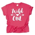 thumbnail image 1 of Wild One 1st Birthday Shirt for Baby Girls First Birthday Outfit Vintage Pink Shirt 12 Months, 1 of 2