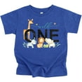 thumbnail image 1 of Wild One Boys 1st Birthday Safari Animal Themed T-Shirts for Baby Boys Vintage Royal Shirt 12 Months, 1 of 2