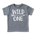thumbnail image 1 of Wild One Boys 1st Birthday Shirt for Baby Boys First Birthday Outfit Granite Heather Shirt 18 Months, 1 of 2