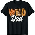 thumbnail image 1 of Wild One Dad Two Wild Family Birthday Zoo Animal Matching T-Shirt, 1 of 5