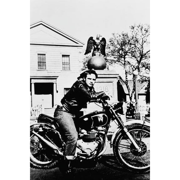 Wild One Marlon Brando 24X36 Poster Triumph Motorcycle