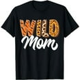 thumbnail image 1 of Wild One Mom Two Wild Family Birthday Zoo Animal Matching T-Shirt, 1 of 5