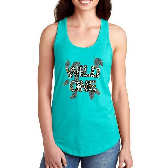 Wild One Or Leopard Art Racerback Tank Women -Image by Shutterstock, Female Small