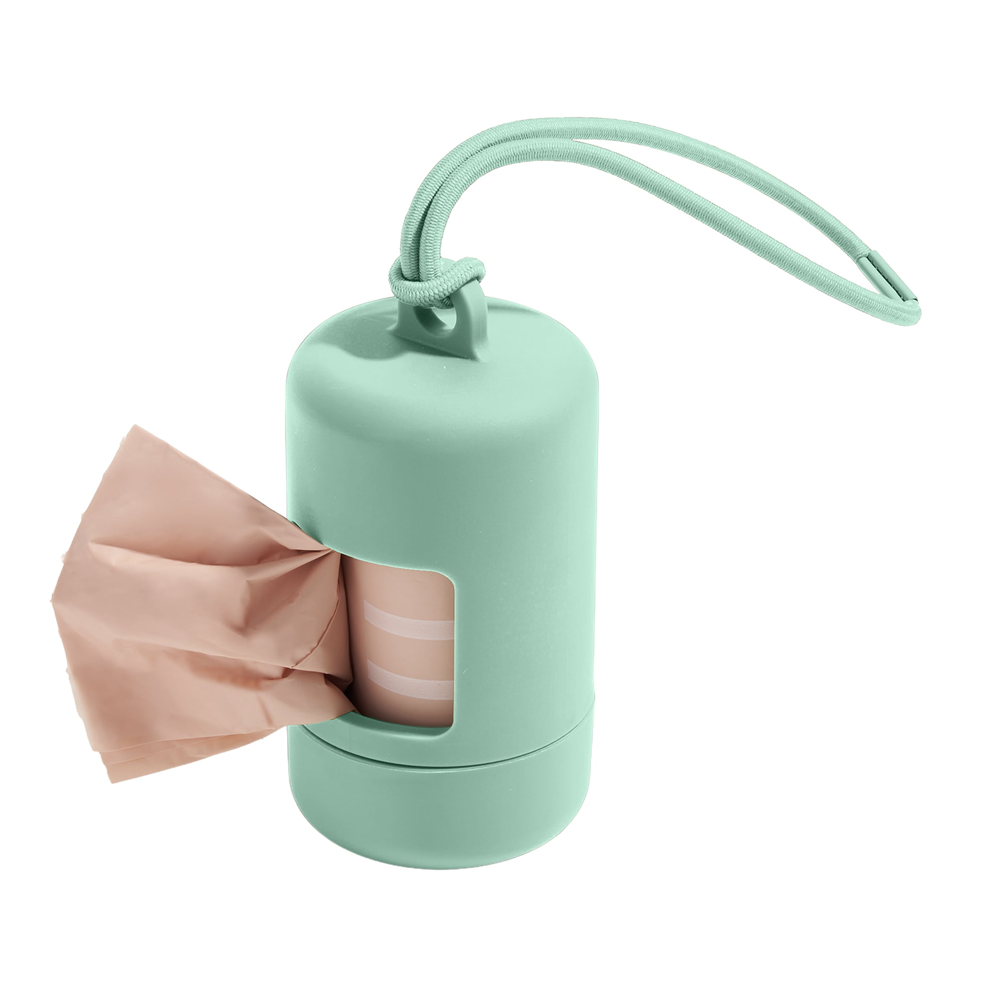Wild One Dog Waste Poop Bag Carrier Dispenser, Seafoam Teal