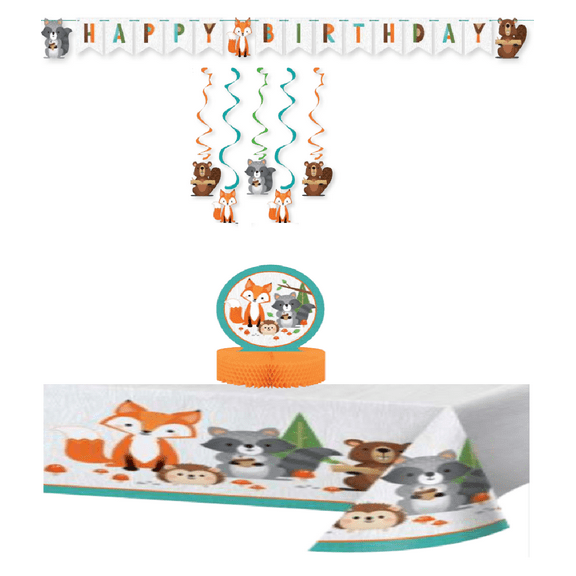 Wild One Woodland Birthday Decorations Kit
