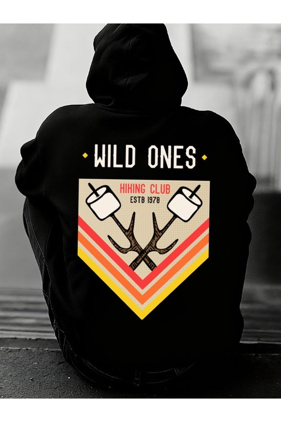 Wild Ones Hiking sweatshirt Camping men sweater hoodie black Clothing For Autumn Winter high quality funny gift vintage comfortable graphic casual cute guys Vintage Unisex hoodie