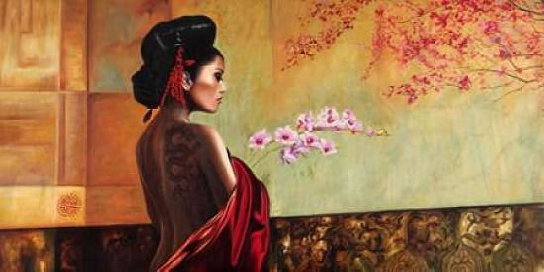 Wild Orchid Canvas Art - Pierre Benson (10 x 20)