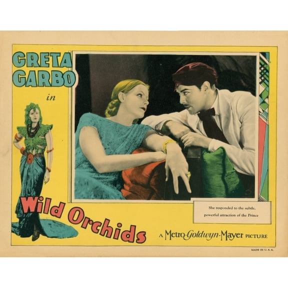 Wild Orchids From Left: Greta Garbo Nils Asther 1929 Movie Poster Masterprint (14 x 11)