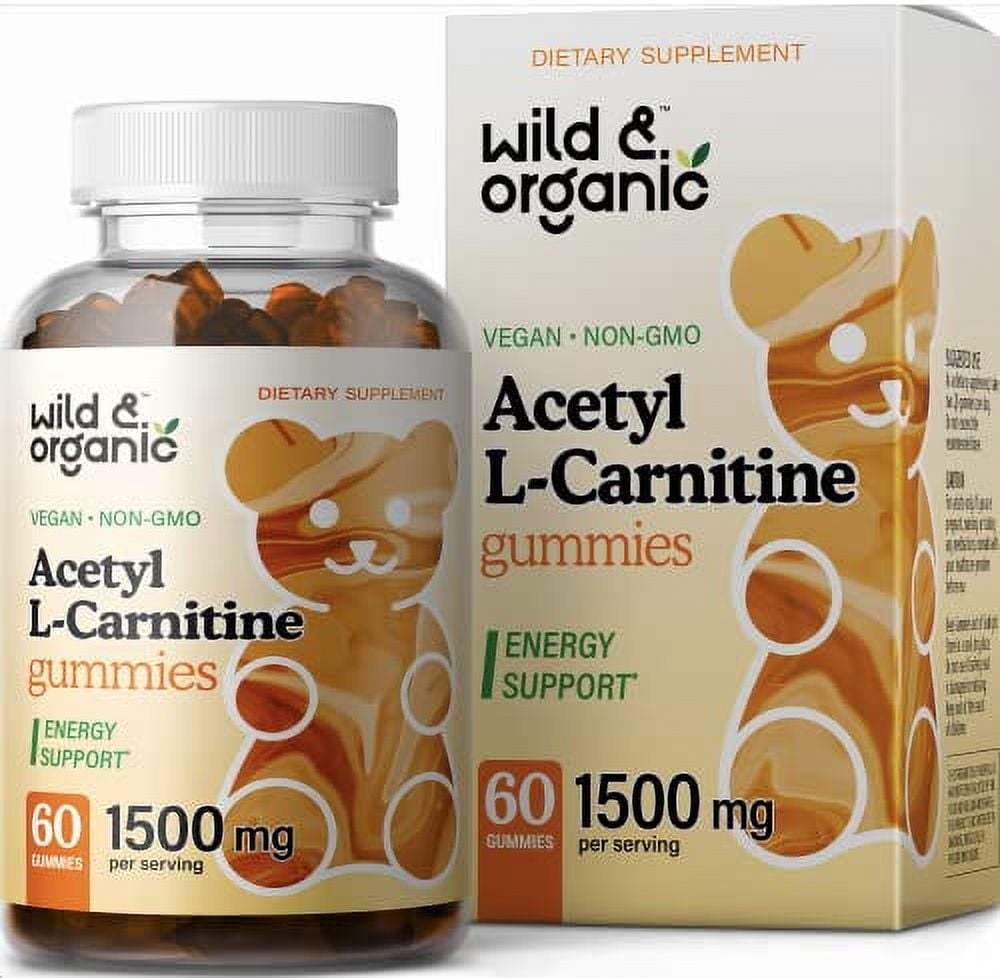 Wild & Organic Acetyl LCarnitine Gummies Natural Dietary Supplement