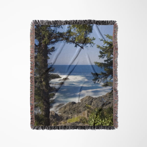Wild Pacific Trail, Vancouver Island British Columbia-Cn02 Pcl0194 - Paul Colangelo, Woven Blanket