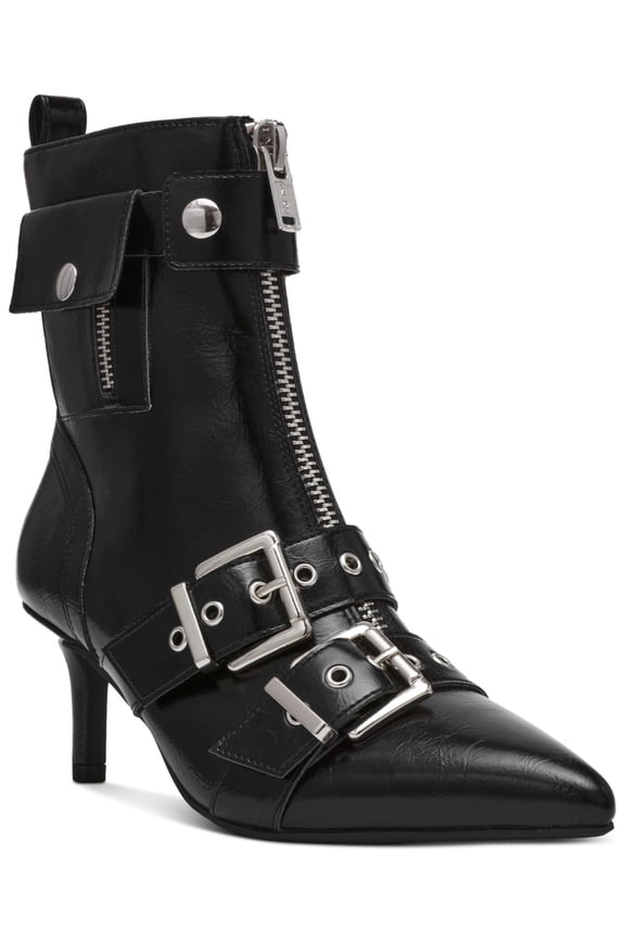 Moonbeam Dress Booties, Black Crinkle, 5M