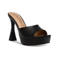 thumbnail image 1 of Wild Pair Womens Rajaa Faux Leather Peep-Toe Heels, 1 of 1
