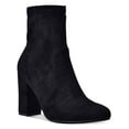 thumbnail image 1 of Wild Pair Womens Becci Faux Suede Pointed Toe Mid-Calf Boots, 1 of 3