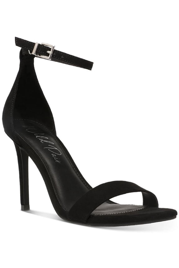 Womens Bethie Faux Suede Square Toe Heels