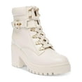 thumbnail image 1 of Wild Pair Womens Bridgitt Faux Leather Ankle Combat & Lace-Up Boots, 1 of 8