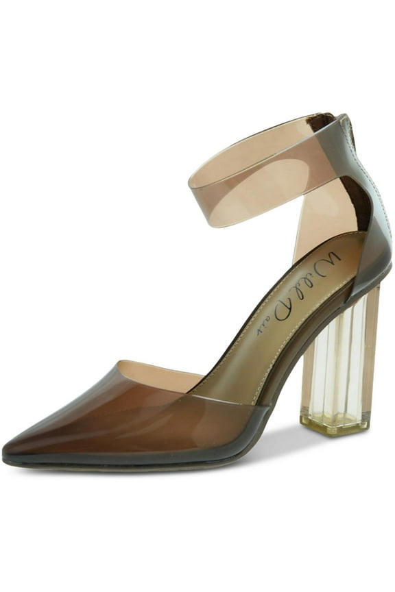 Womens Dellie Ankle Strap Pointed Toe Pumps