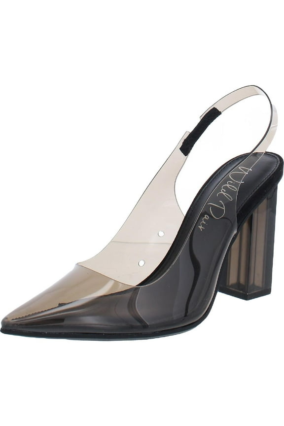Womens Dharma Vinyl Slingback Evening Heels