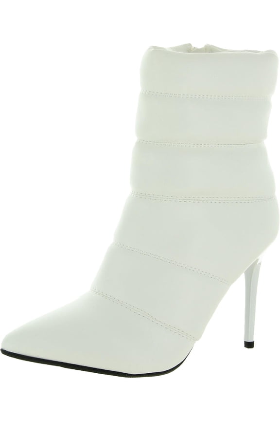 Womens Duaa  Faux Leather Ankle Ankle Boots