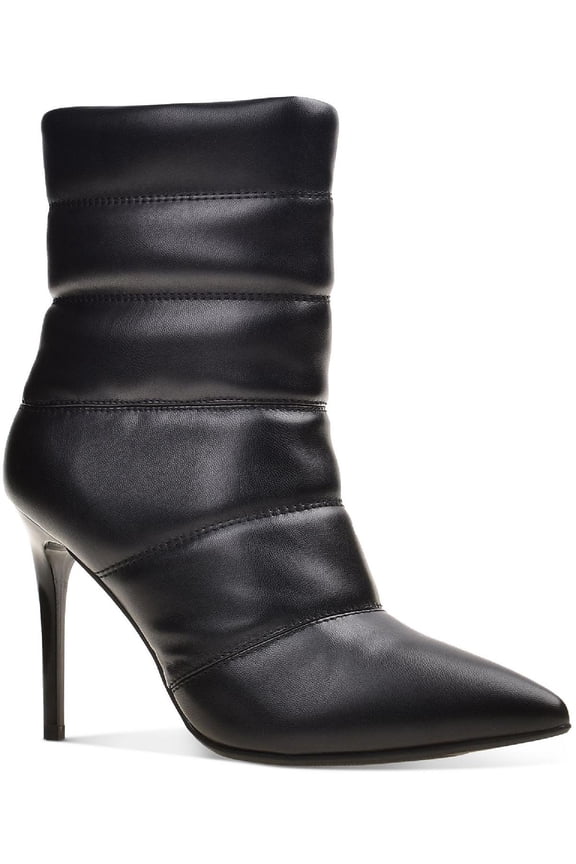 Womens Duaa Faux Leather Ankle Ankle Boots