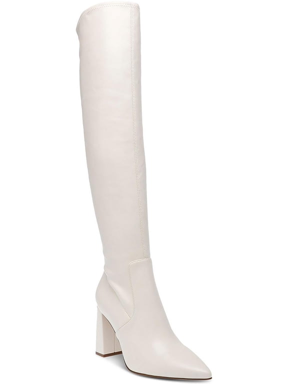 Womens EILEENE Laceless Faux Leather Knee-High Boots