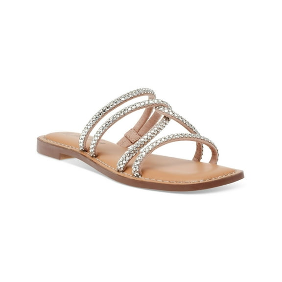 Wild Pair Womens Embellished Slide Sandals