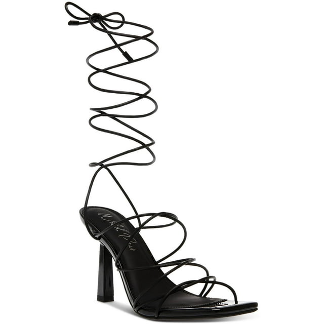 Wild Pair Womens Eross Slip On Strappy Heels