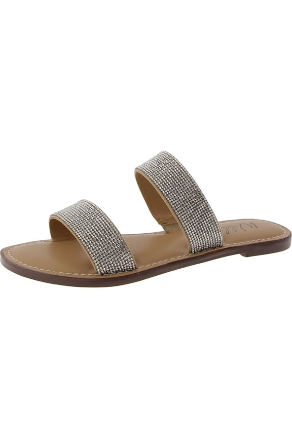 Womens Ginnie Embellished Rhinestone Flat Sandals