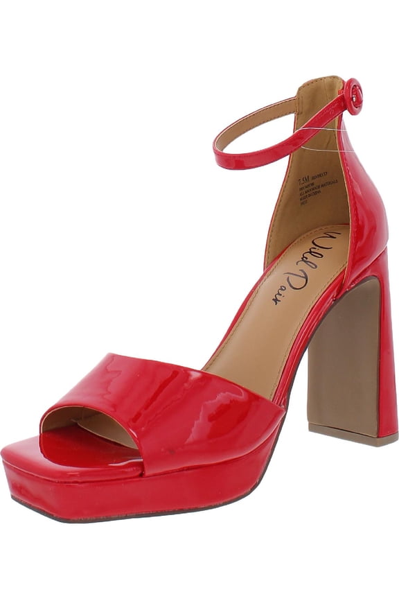 Womens Hendryx Buckle Square-toe Block Heels