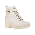 thumbnail image 1 of Wild Pair  Womens Hillari Leather Buckle Combat & Lace-up Boots, 1 of 3